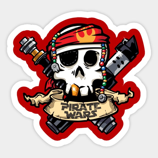 Pirate Wars Sticker by djkopet